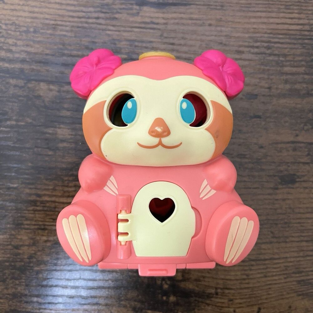 Polly Pocket Flip & Find Pink Sloth Compact No Doll Flamingo Boat 2020 Mattel